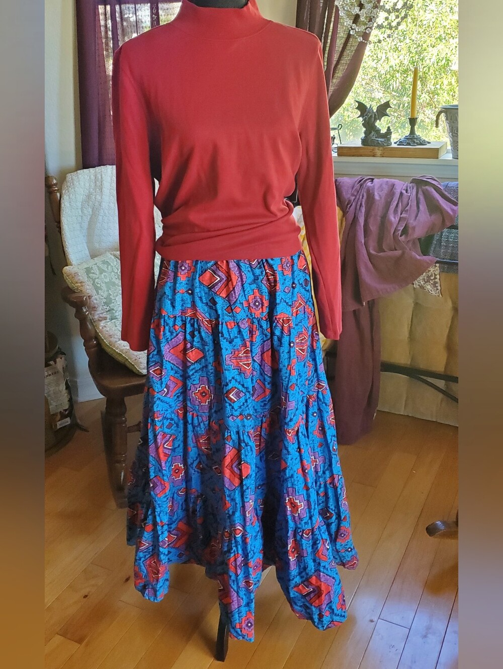 Vintage Blue Skirt